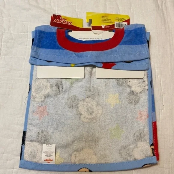 Disney Junior Mickey Mouse Toddler Pullover 2 Pack Cotton Bibs Blue Soft… - Picture 4 of 5